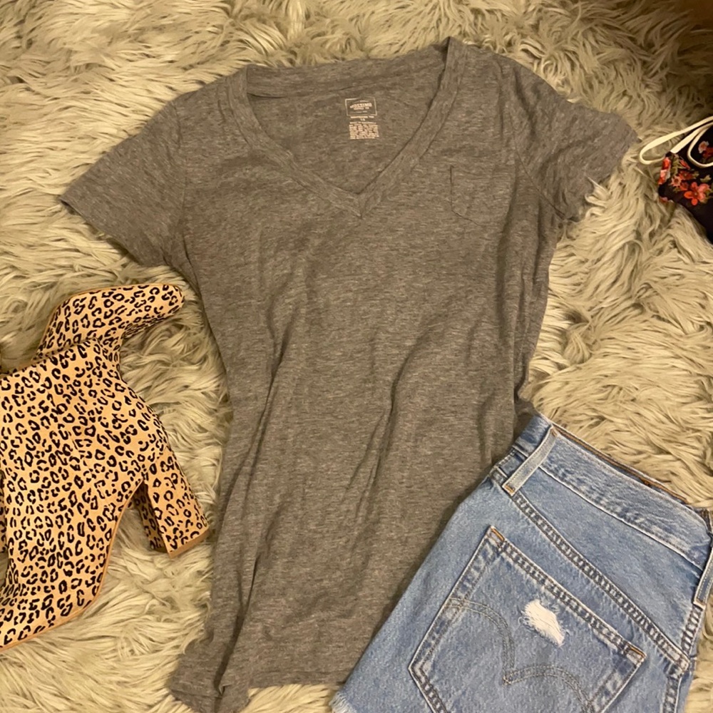 Grey v neck